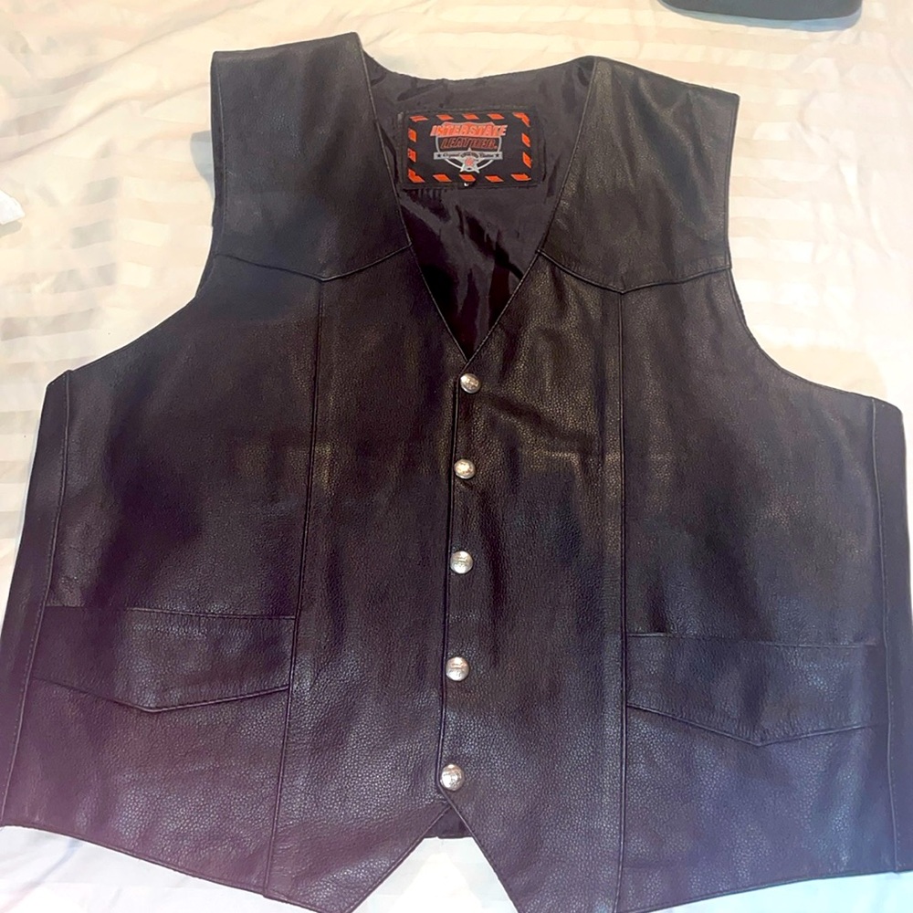 Leather Vest - Men’s size large